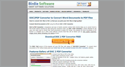 Desktop Screenshot of doc2pdf.birdiesoftware.com
