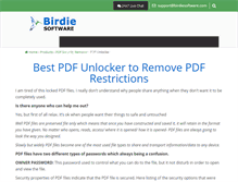 Tablet Screenshot of pdfunlocker.birdiesoftware.com