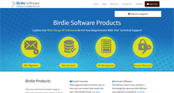 Desktop Screenshot of birdiesoftware.com
