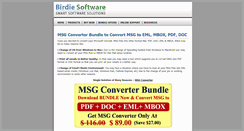 Desktop Screenshot of msgconverter.birdiesoftware.com