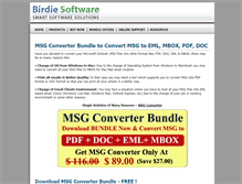 Tablet Screenshot of msgconverter.birdiesoftware.com